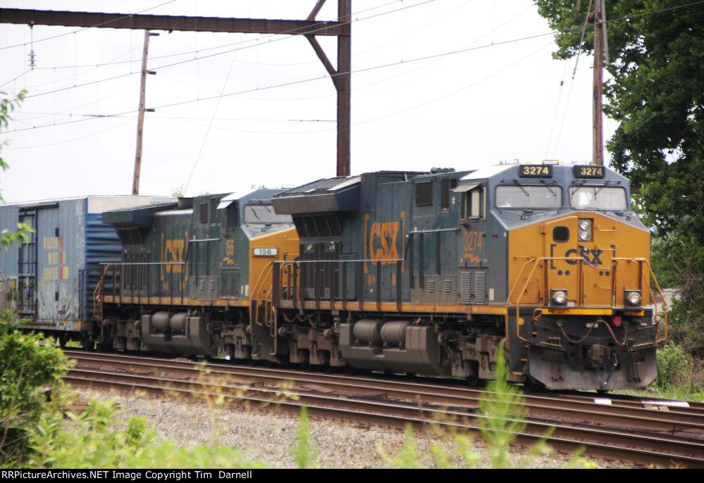 CSX 3274, 156 on Q409